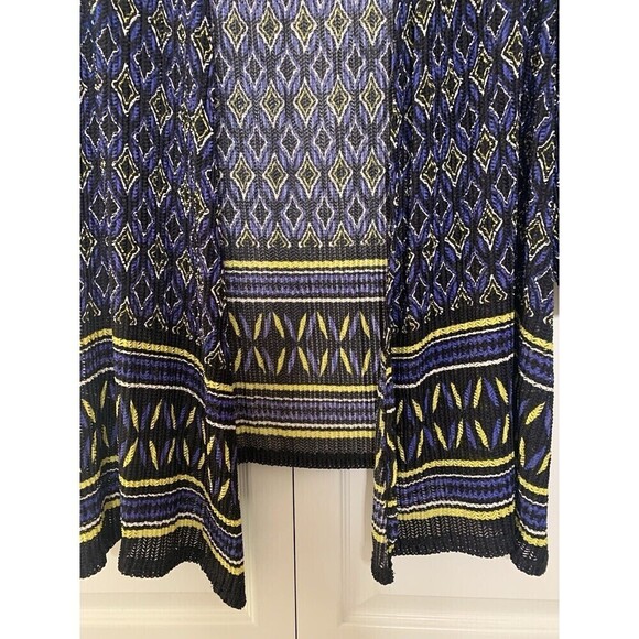 Catherine’s Open Front Lightweight Cardigan Chevron Shaped Eyelets Size 1X (V14) - Picture 2 of 8